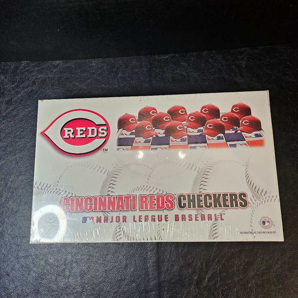 Vintage Cincinnati Reds Major League Checkers Game In Seal Box Rico Industries